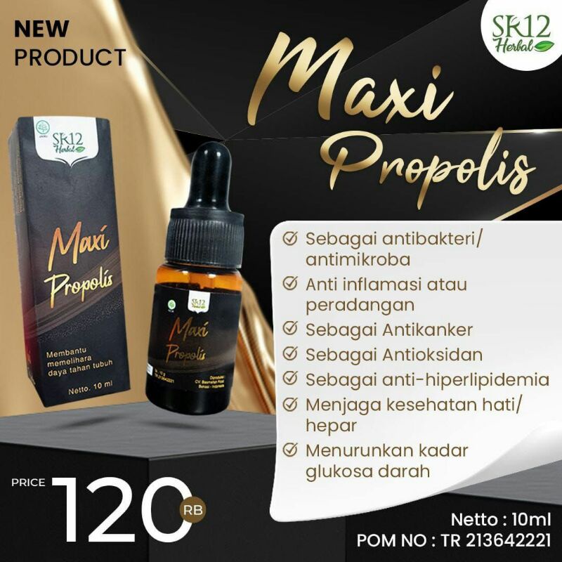 

PROPOLIS/MAXI PROPOLIS/SR12/MENINGKATKAN KESEHATAN JANTUNG/MENAMBAH IMUN