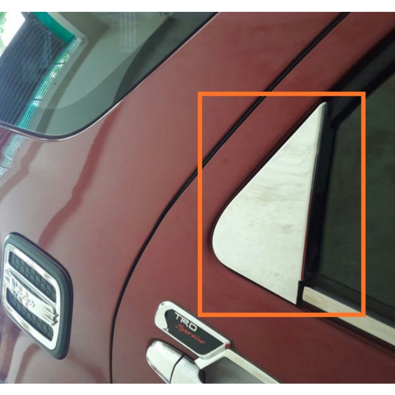 End pillar new rush/terios 2012 aksesoris ujung pintu belakang chrome JSL