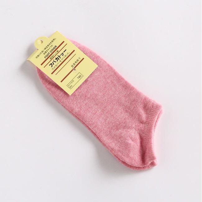 Kaos Kaki Polos Semata Kaki / kaos kaki ankle-MERAH SEMANGKA