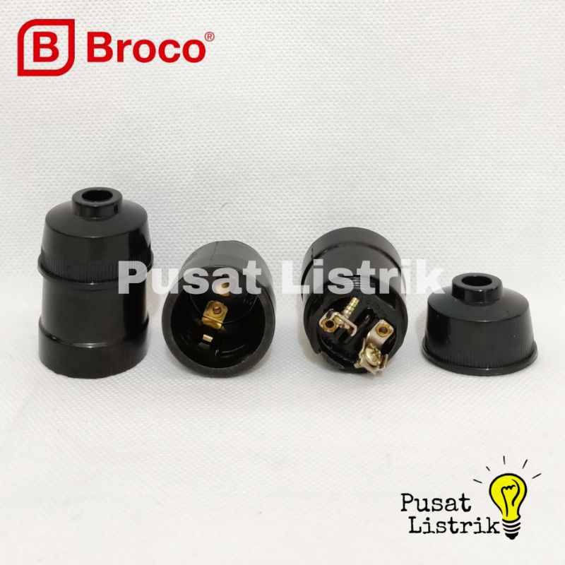 Fitting Gantung Hitam Broco 216L Rumah Lampu Gantung E27 Broco