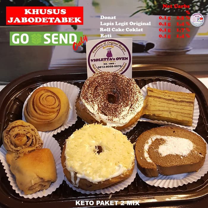 

Keto Paket 2 Mix Donat Roll Cake & Lapis Legit