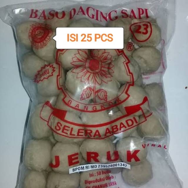 

Baso sapi ekonomis jeruk viral 25 PCS