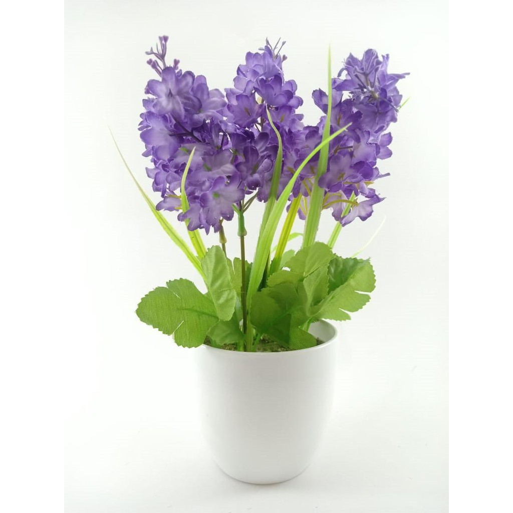 COD BUNGA PLASTIK BUNGA PAJANGAN IMITASI BUNGA ARTIFISIAL BUNGA LAVENDER TANAMAN HIAS PLASTIK BP8834-UNGU MUDA BB