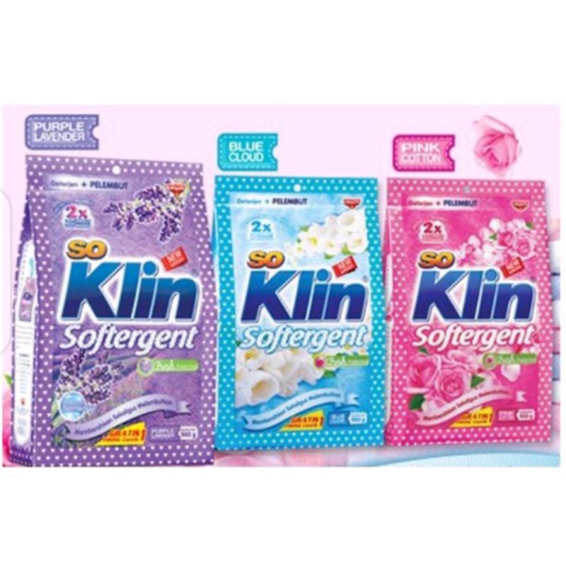 SOKLIN SOFTERGENT DETERGENT Bubuk 1800gr all variant