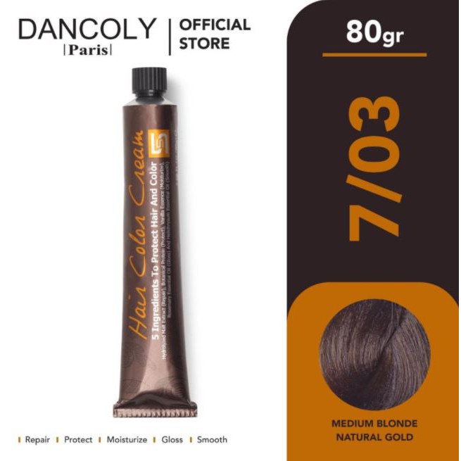 ☘️Yuri Kosmetik☘️ Dancoly Hair Color Cream / Cat Rambut 80gr (2)