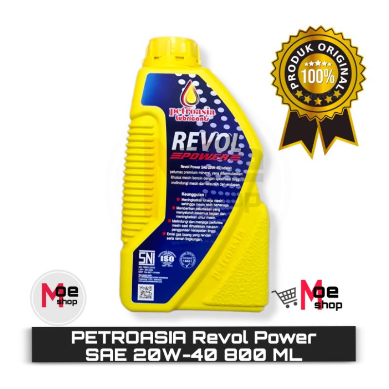 Oli Petroasia Revol Power Sae 20W-40 800ML 100% Original