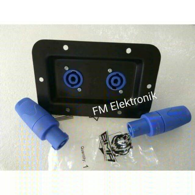 Terminal box speaker besi Jack Jek spikon BMA Soket speakon Soket spikon BMA