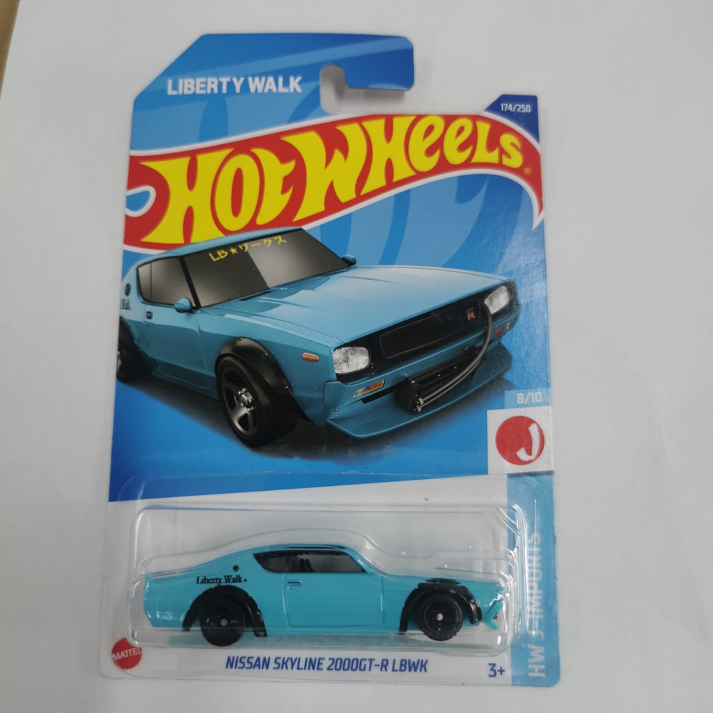 Hot Wheels J22 NISSAN SKYLINE 2000GT-R GTR LBWK LIBERTY WALK J IMPORTS BIRU HW Hotwheels