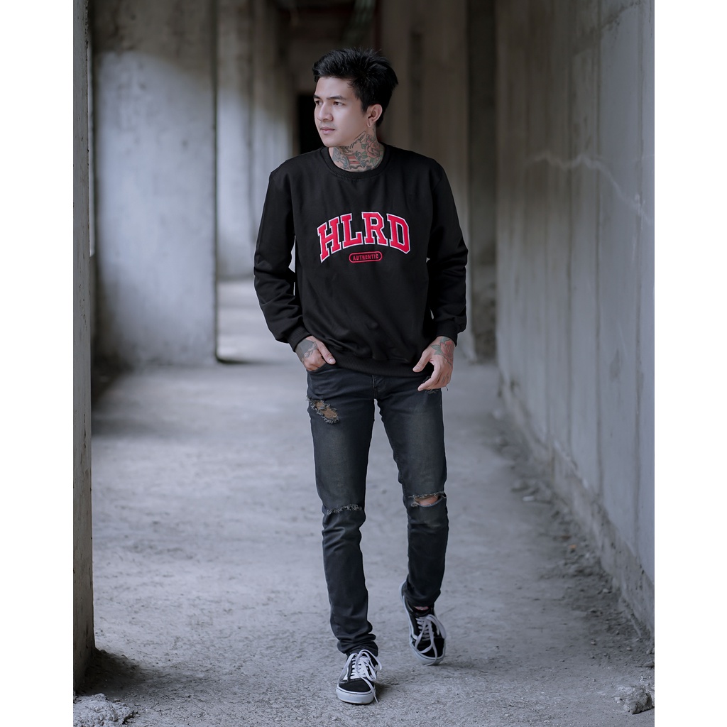 AUTHENTIC HOLYRIDER SWEATER HITAM // Sweatshirt Sweater Bordir Original