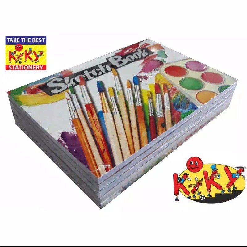 (1pcs)KIKY Sketch Book / Buku Sketsa Ukuran A5 Isi 50 Lembar-1