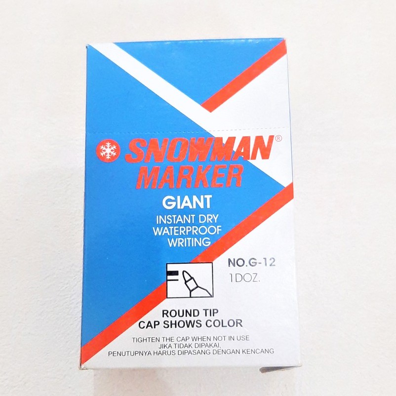 

Snowman Spidol Permanen G-12 Hitam/Biru (1 Pcs)