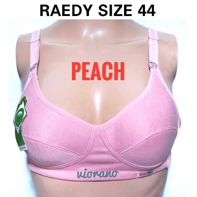 BIG SALE Termurah Bh Wanita Sport Bra Viorano Tanpa Kawat Size 34-46 / Bra Wanita Katun Adem Kait 2