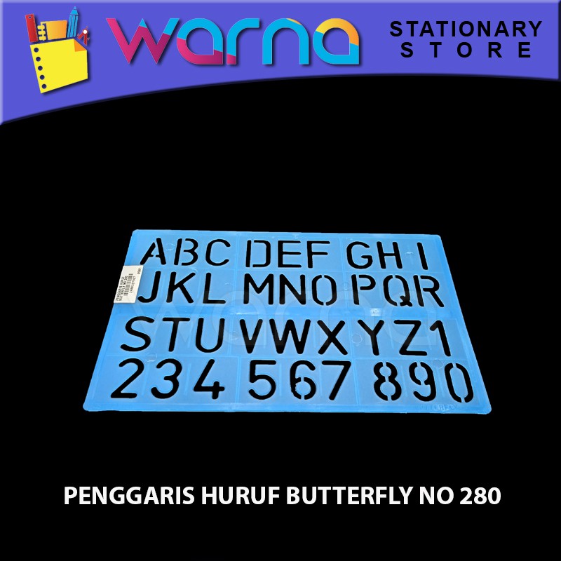 

PENGGARIS HURUF BUTTERFLY NO 280