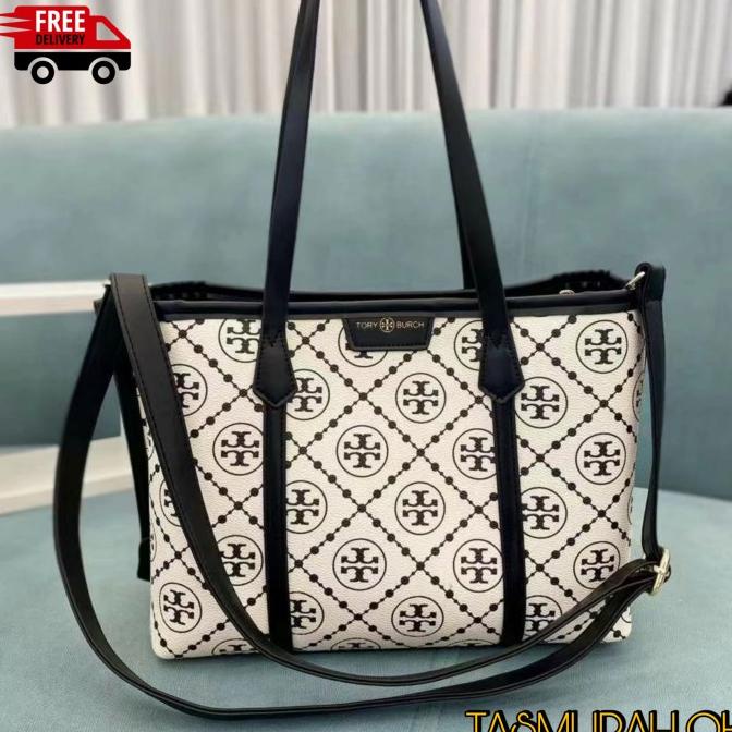 Tas Tote Bag Tb Fashion Tory Burch Wanita Ukuran 35 Cm Besar Selempang Zolaraproject