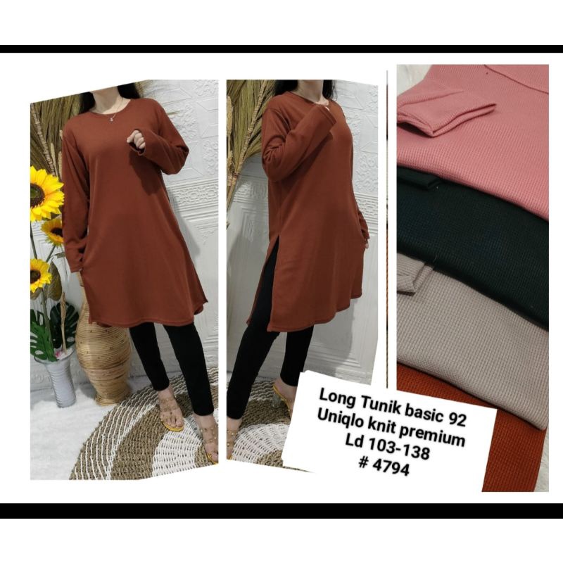 Tunik Aquila bahan knit uniqlo premium