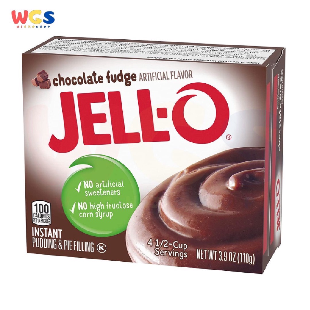 Jell-O Chocolate Instant Pudding &amp; Pie Filling Gelatin 3.9oz 110g