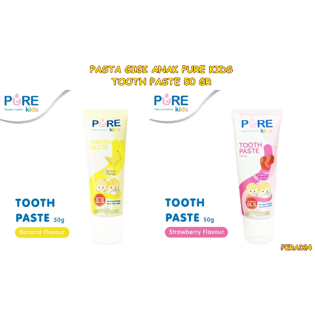 PERA324 PASTA GIGI ANAK PURE KIDS TOOTHPASTE 50 GR ODOL ANAK exp bln 9 2024