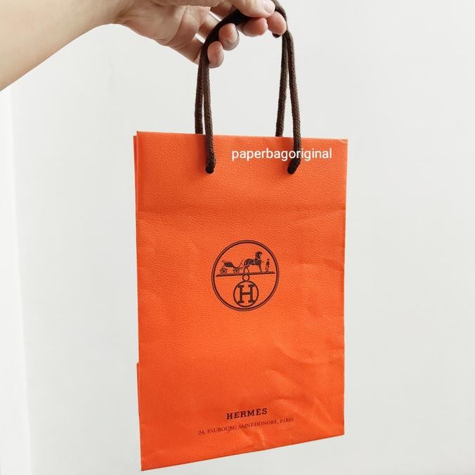 

(TERLARIS) Hermes Paperbag Authentic Paper Bag Mini Small CUCI GUDANG Kode 479