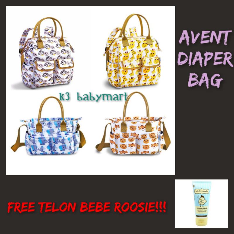 Diaper Bag Philips Avent backpack sling Tas Popok Bayi selempang travel travelling gift set kado lahiran hampers tas perlengkapan bayi