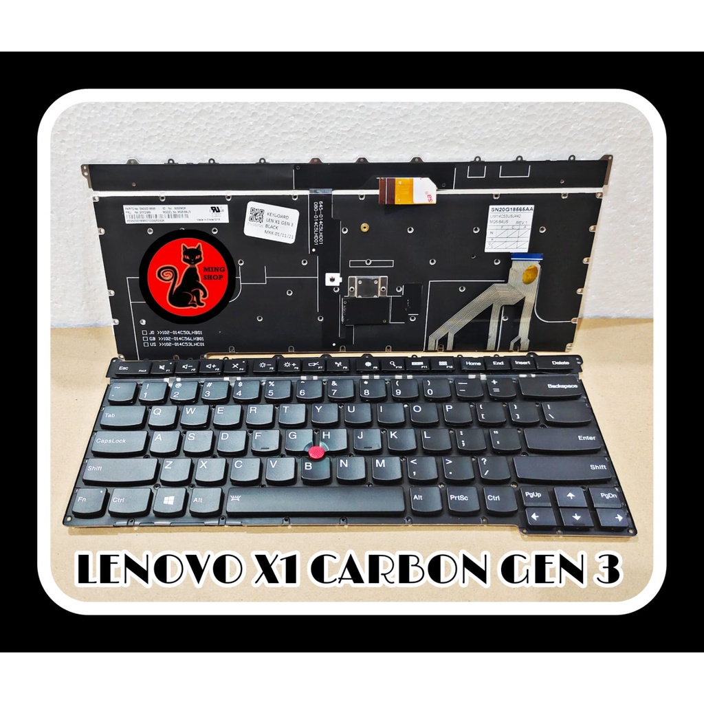 KEYBOARD LENOVO X1 CARBON GEN3 SMALL ENTER STICK
