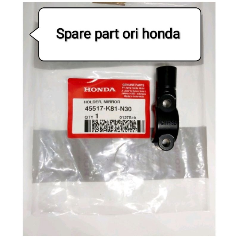 45517-K81-N30 Dudukan Spion Genio Beat Street Scoopy eSP LED K93 K2F Vario 125 150 LED 2018 - 2021