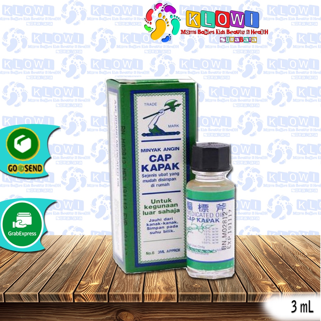 Minyak Angin Cap Kapak 3mL / Cap Kapak 28mL