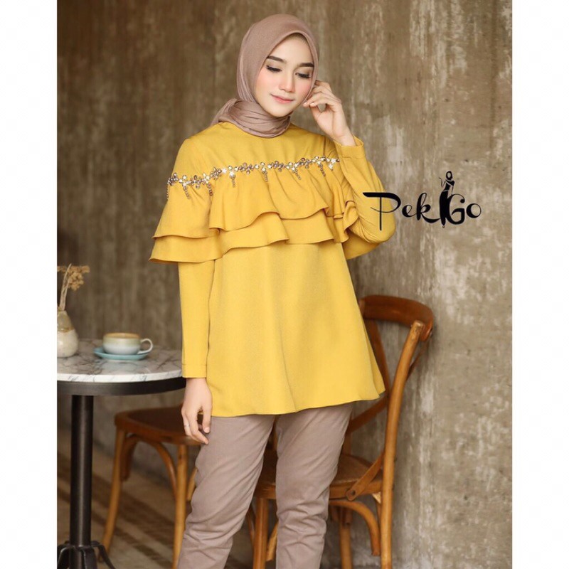 JUAL RUGI  SABRINA BLOUSE BY PEKGO APPAREL