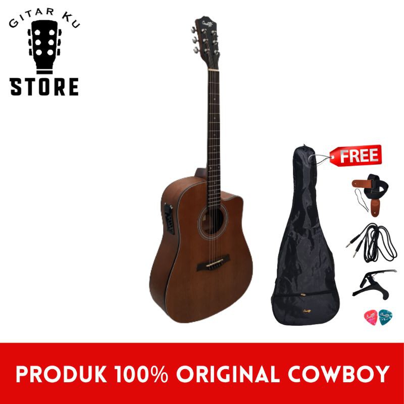 Gitar Akustik Elektrik Jumbo Cowboy GWC-240NS GWC 240NS Original