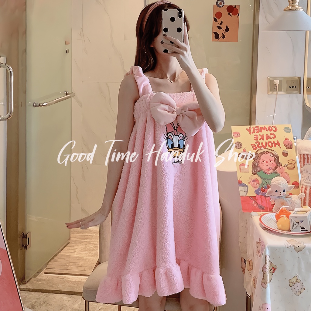 Handuk Kimono Import / Handuk Mandi Baju Dengan Kantong 110x130cm Wearable Towel Micro Bulu Handuk Mandi Dewasa