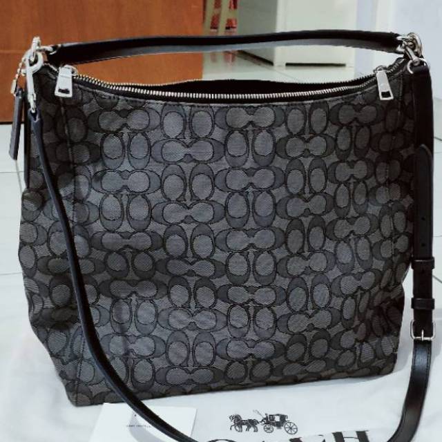 Tas Coach Hobo preloved hitam ORI