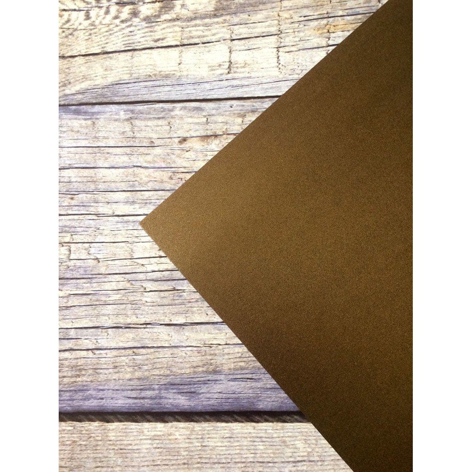 Basic cardstock kertas scrapbook uk 30x30 cm - warna brown