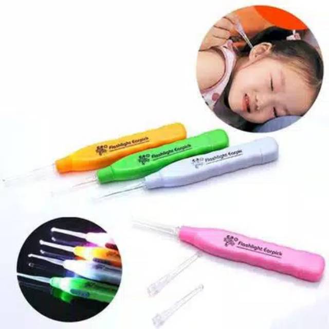 Alat pembersih telinga LED korek kuping lampu
