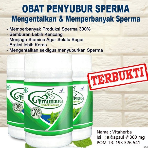 COD! BARU 30 KAPSUL - Obat Herbal Penyubur Pria Mengentalkan Menambah