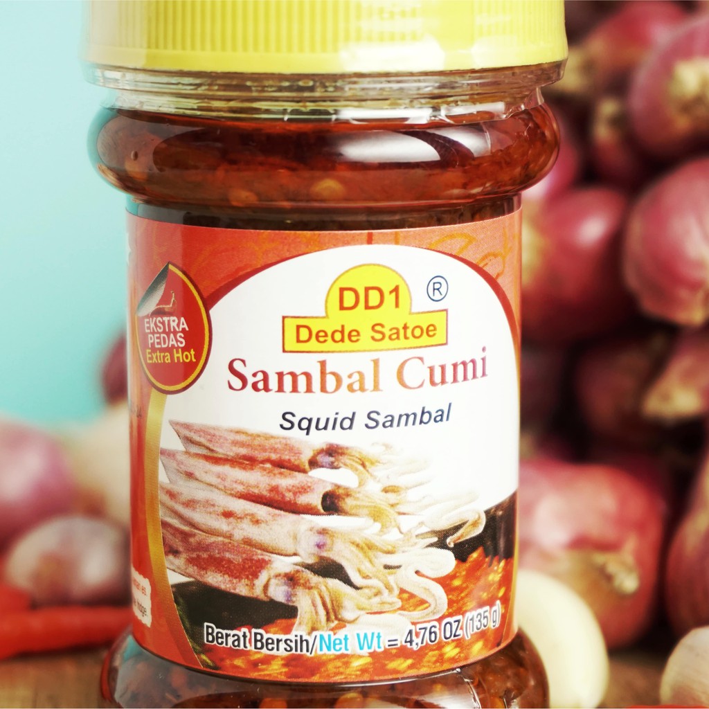 

Dede Satoe Sambal Cumi - Botol PET 135g