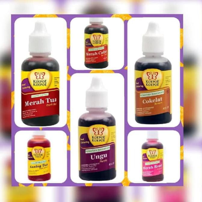 

Pewarna Makanan Koepoe Koepoe 30ML Pewarna cair Makanan 30ML - Kuning muda MURAH Kode 555