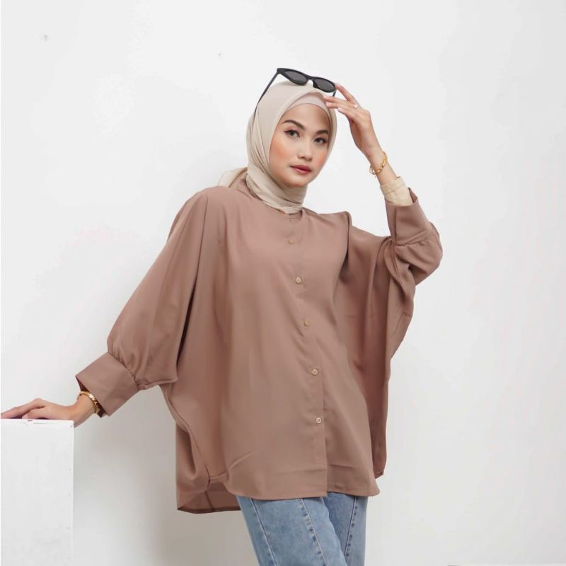 Kemeja wanita/Kemeja oversize/Kemeja wanita oversize