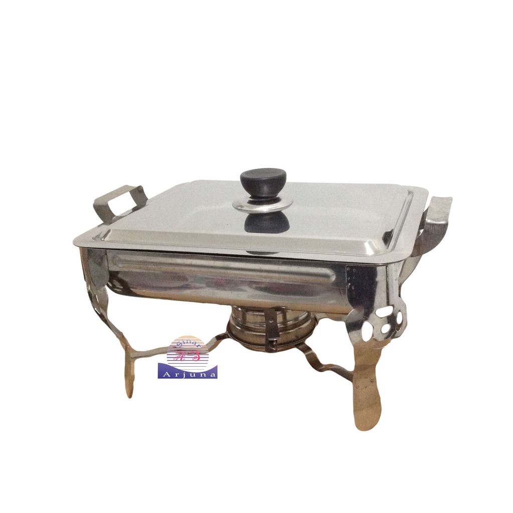 WARMER SQUARE PAN PRASMANAN KOTAK GOOD QUALITY STAINLESS STEEL