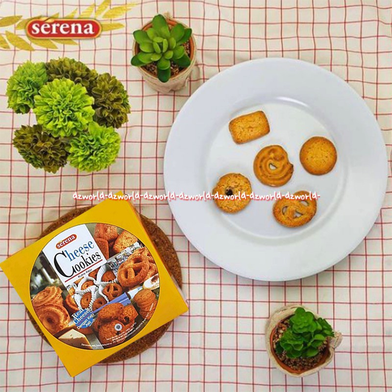 Serena Cheese Cookies Kukis keju 450gr Aneka Snack Cemilan Keju Kaleng Want Cookies Say Cheese Serrena