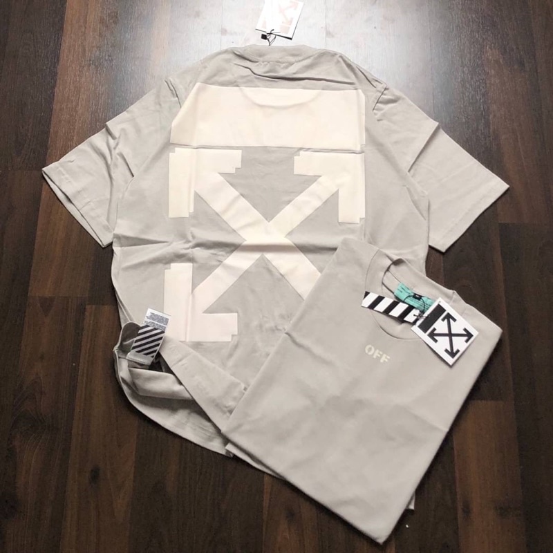 BAJU OFF WHITE | KAOS OFF WHITE GREY FULLTAG 1:1 MIROR ORIGINAL ~ BISA COD BAYAR DI TEMPAT