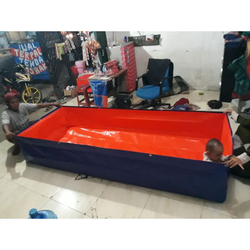 terpal kolam ikan TYPE A12 ukuran (250×100×50