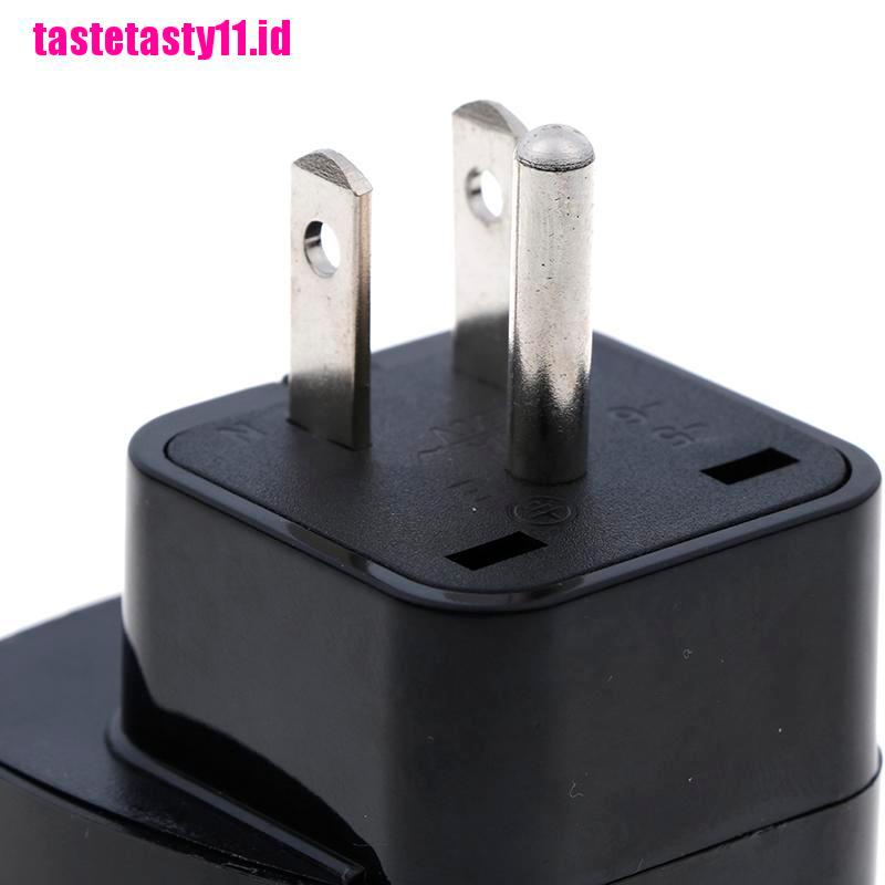 【TTID】Universal EU UK AU to US USA Canada AC travel power plug adapter converte