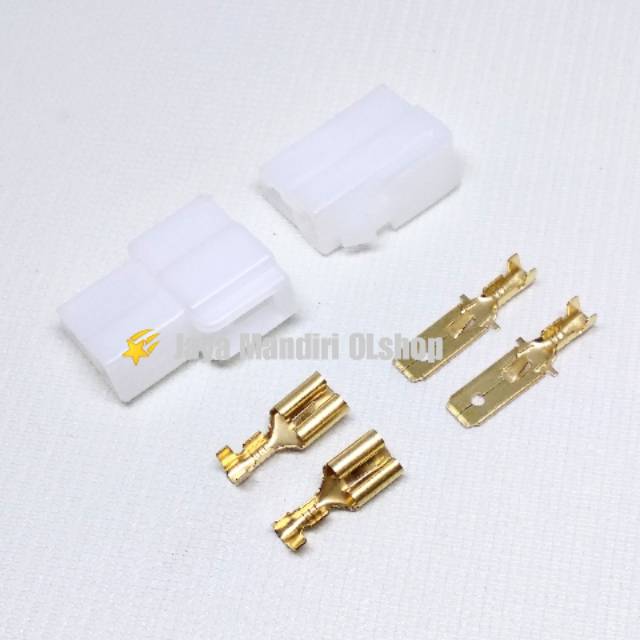 SOCKET / CONNECTOR SKUN SET 2 PIN BESAR