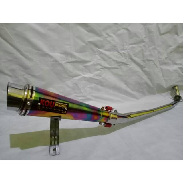 Knalpot racing Kou Rainbow supra, jupiter, karisma