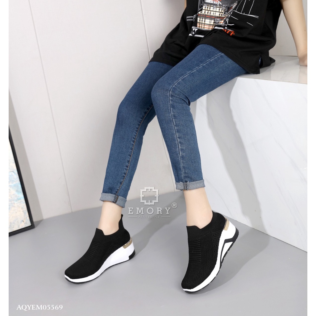 SV - EMORY Flexknit Wedges Sneakers Wanita AQYEMO5569