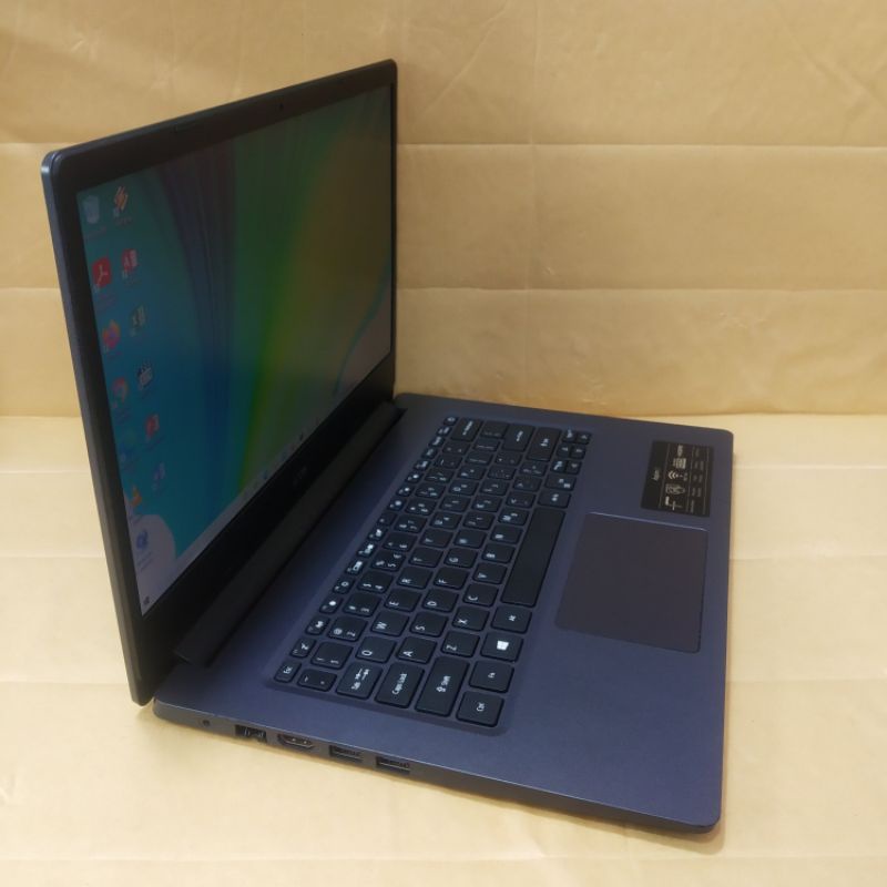 Laptop Bekas Acer Aspire 3 AMD 3020e 4GB/SSD256GB Slim Mantap Betul