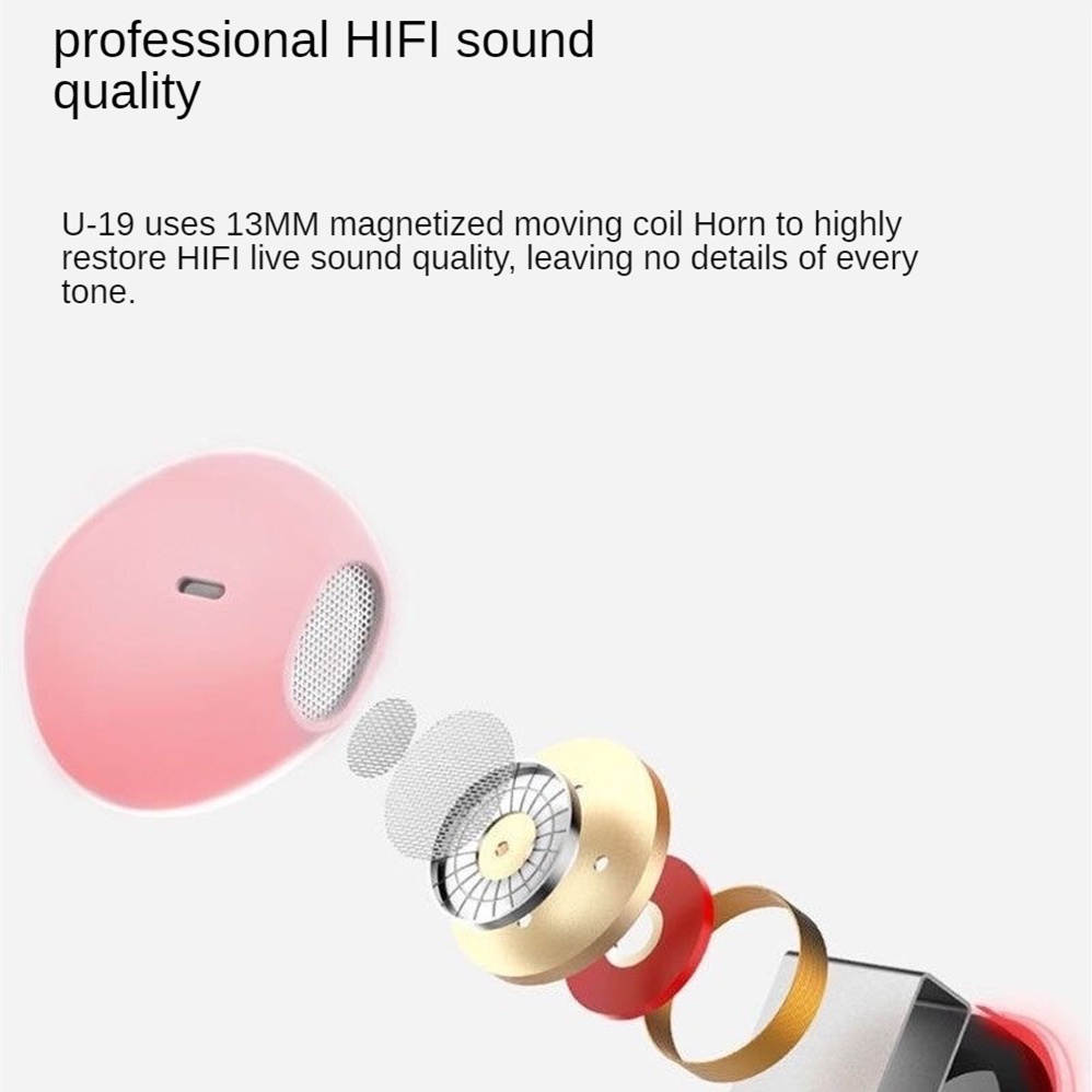 Chuyi Macaron Wired Headphone U19 HIFI Headset Over Ear 3.5mm Earphone