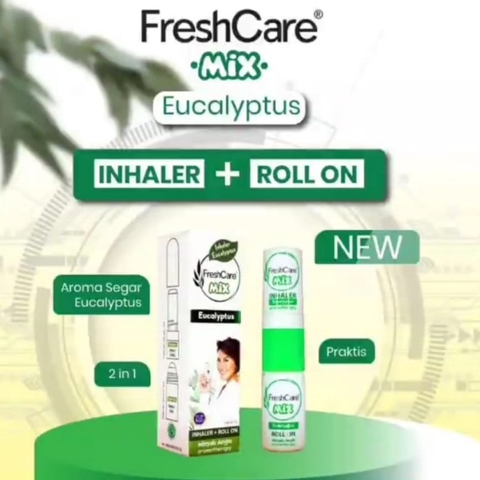 FRESH CARE MIX EUCALYPTUS ROLL ON + INHALER MINYAK ANGIN