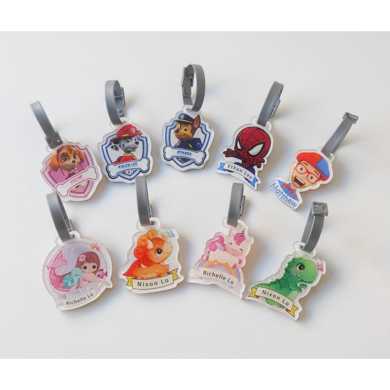 Name Tag Acrylic / Tag Koper / Luggage Tag Custom