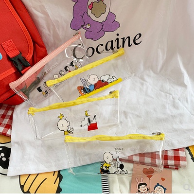 

ATM.Medan Pensil Case Transaparan Motif Kartun/Tempat Pensil