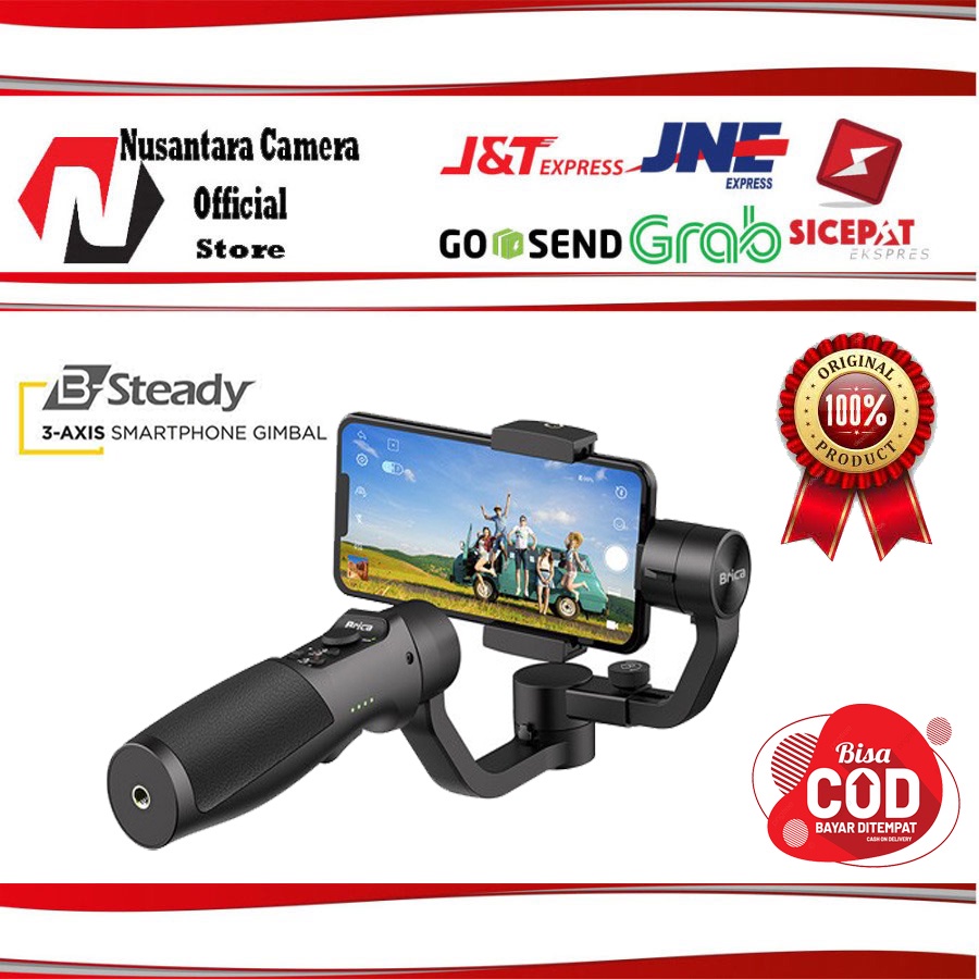Gimbal Brica B-Steady 3 Axis Stabilizer Bsteady Smartphone B Steady - B-STEADY gimbal
